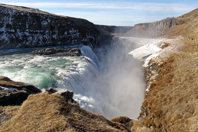 Gullfoss waterfall in South Iceland